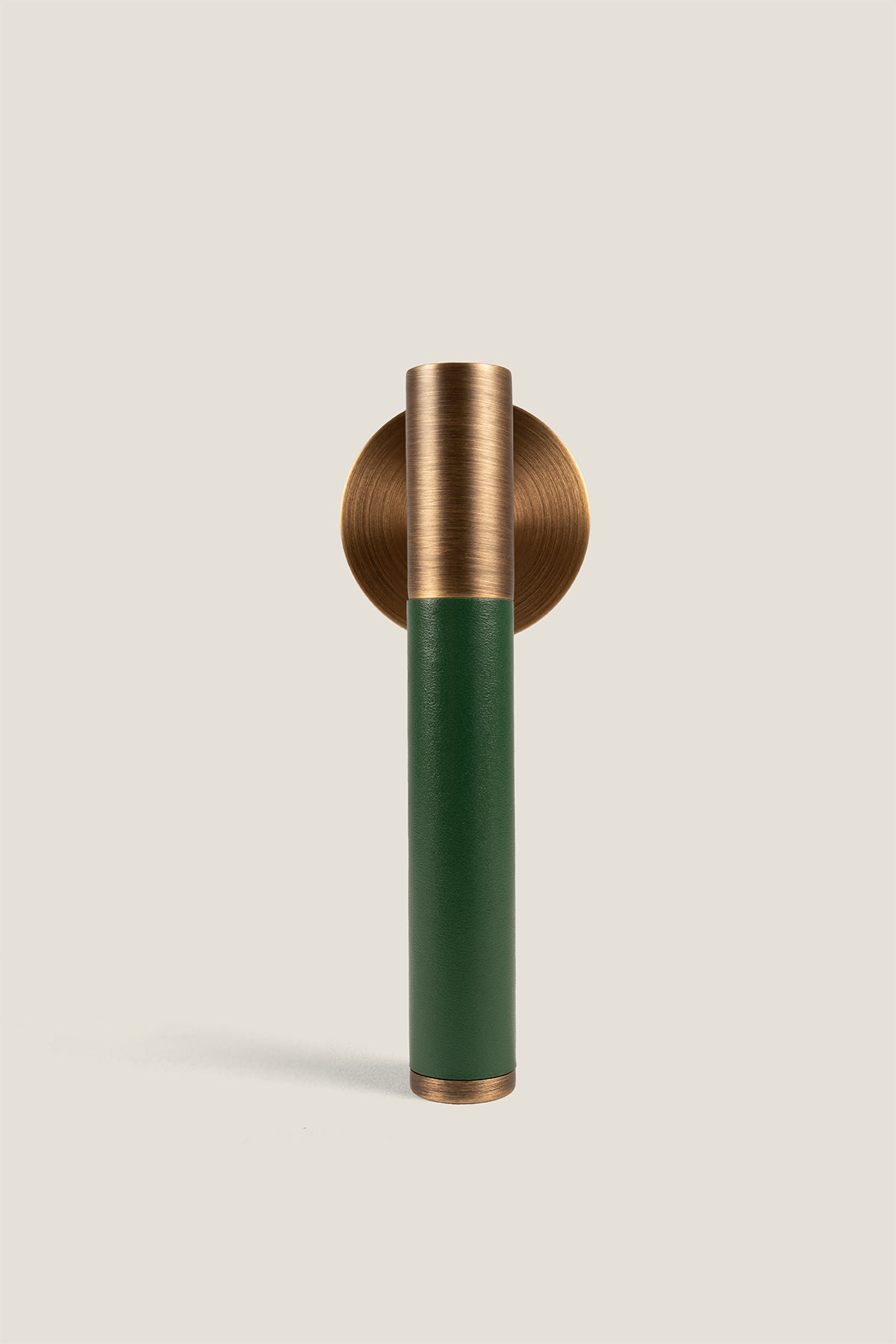 Solid Héritage Brass & Leather Door Lever – Cavallo Collection