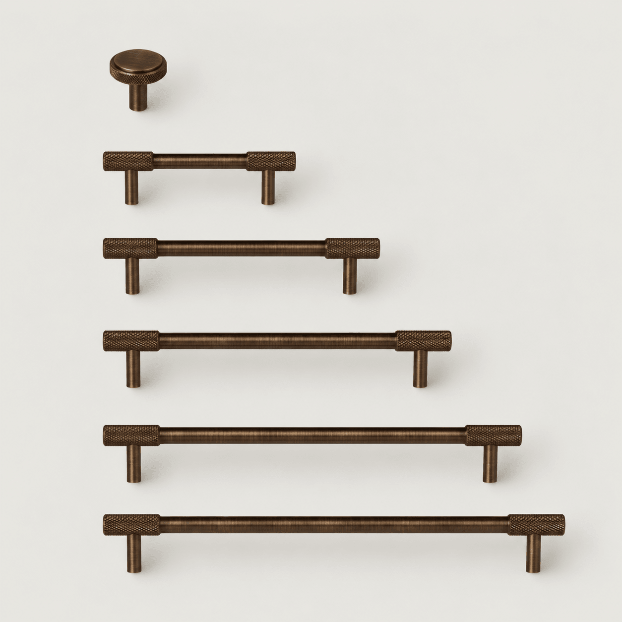 Solid Antique Brass Cabinet Handle – Trama Collection - Bergamo Design