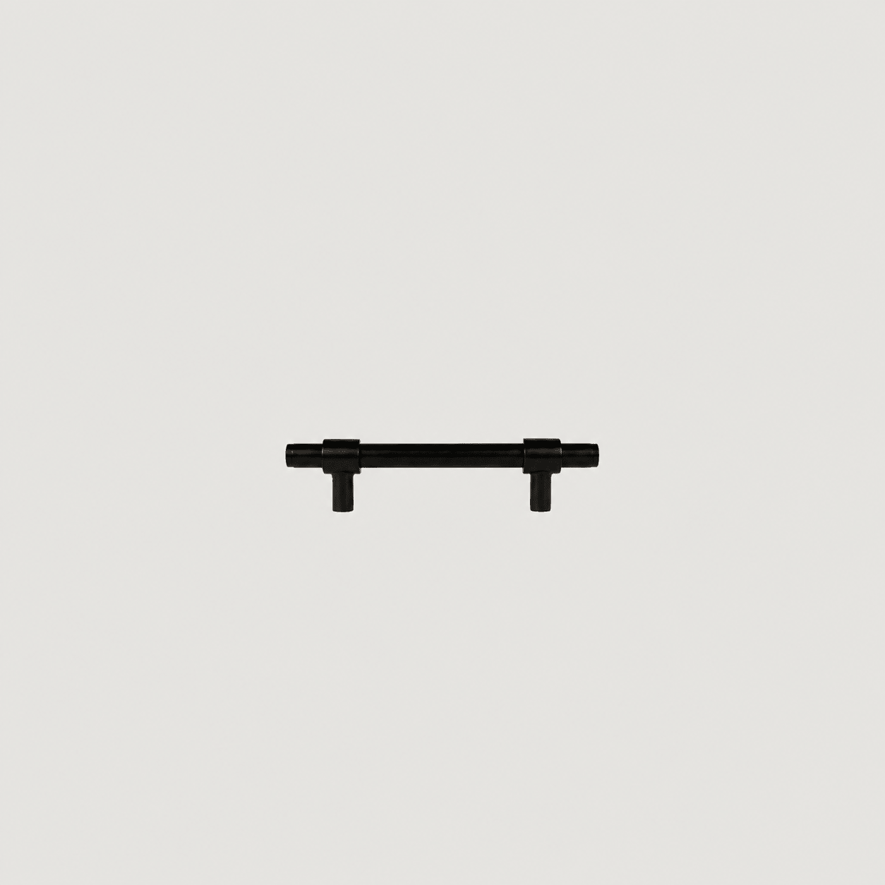 Solid Black Brass Cabinet Handle – Duale Collection - Bergamo Design