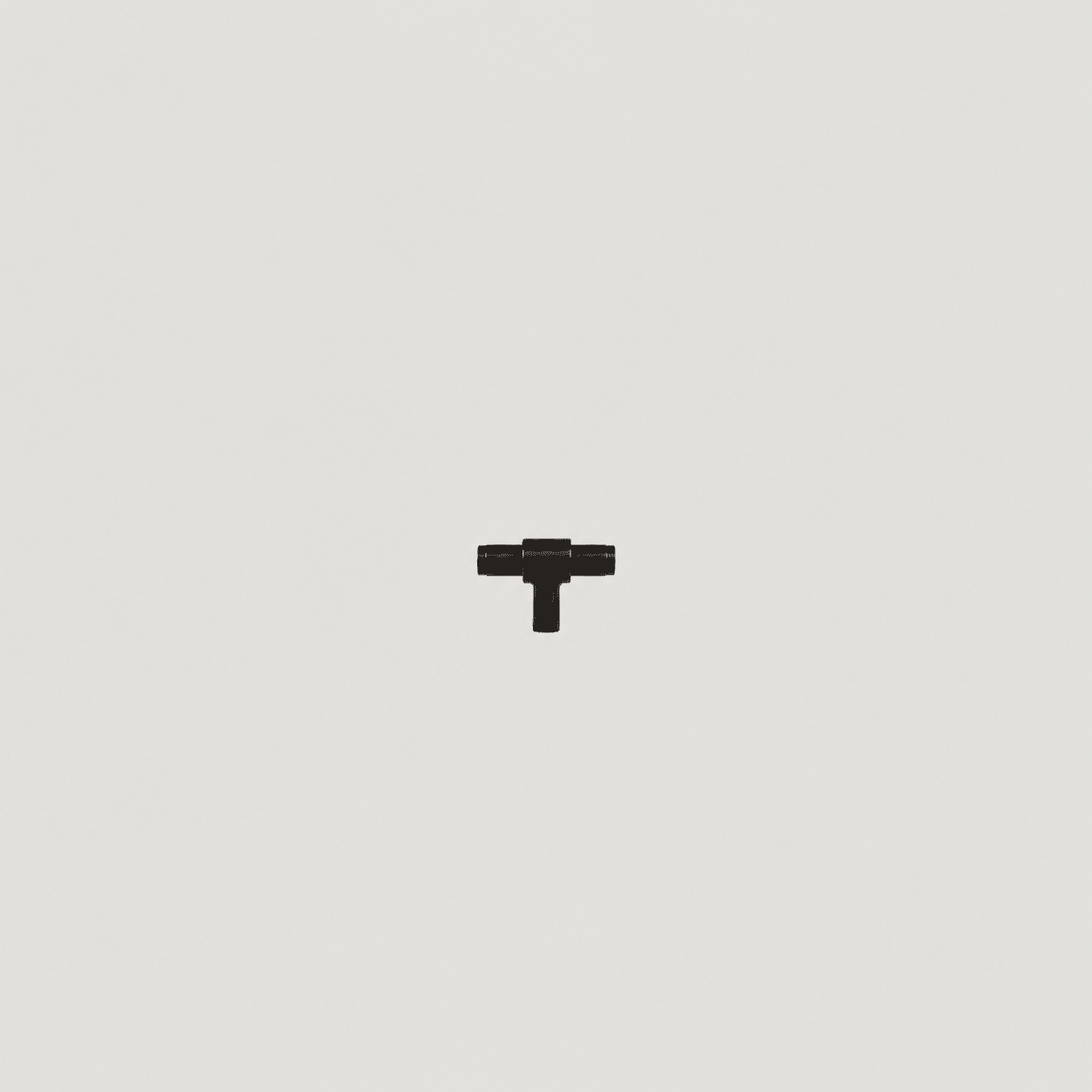 Solid Black Brass Cabinet Handle – Duale Collection - Bergamo Design
