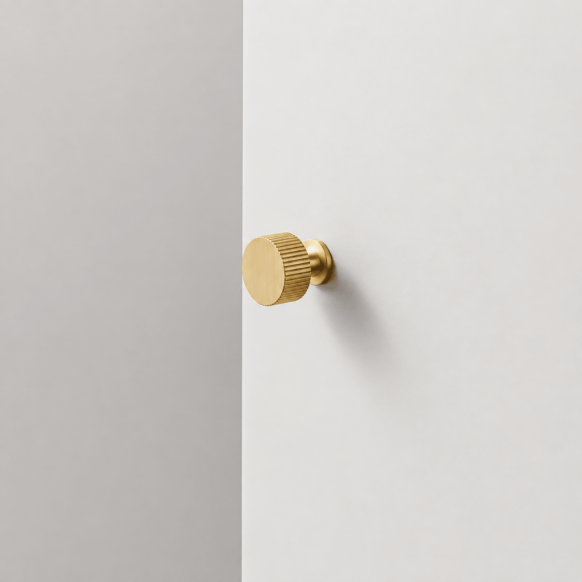 Solid Brass Cabinet Handle – Brushed Brass – Rigato Collection - Bergamo Design