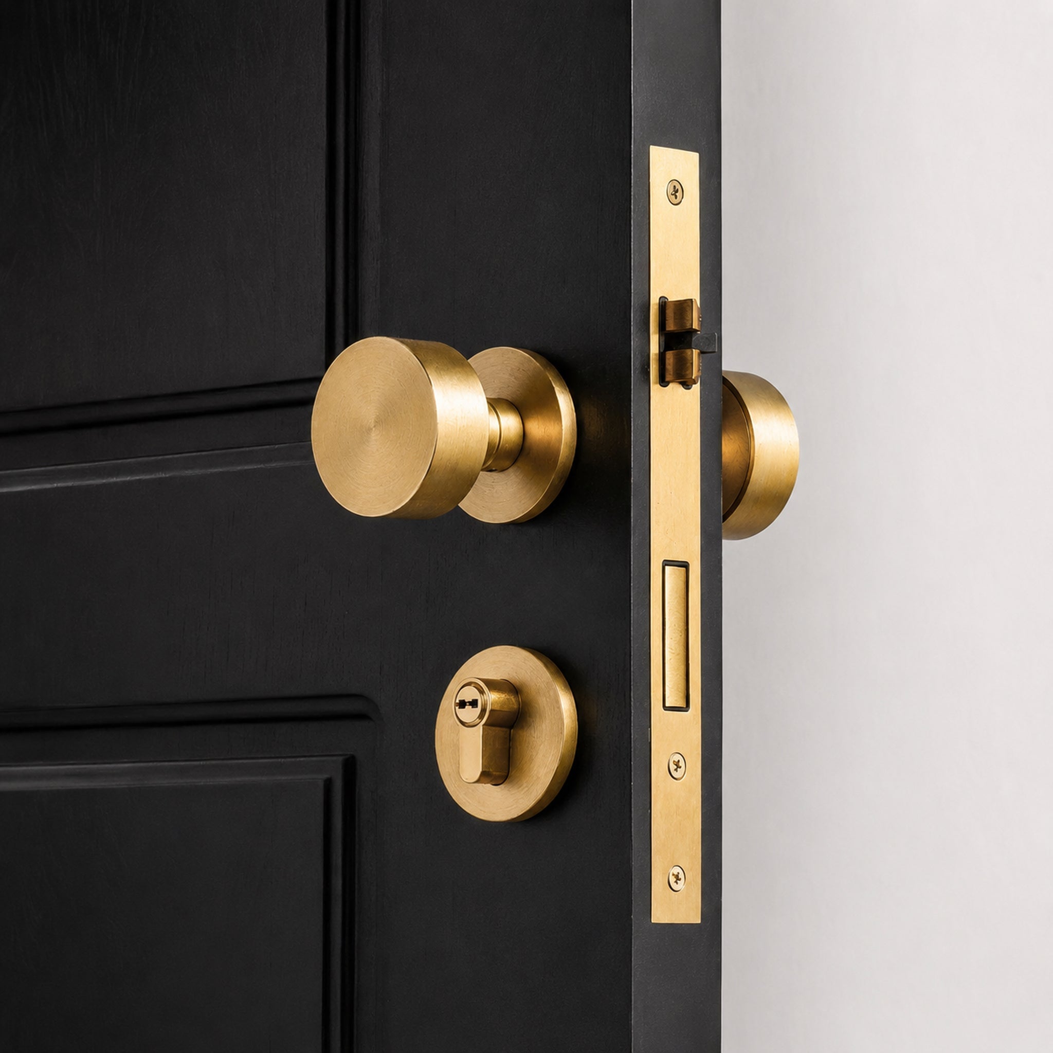Solid Brass Door Knob – Brass – Pomello Primo - Bergamo Design