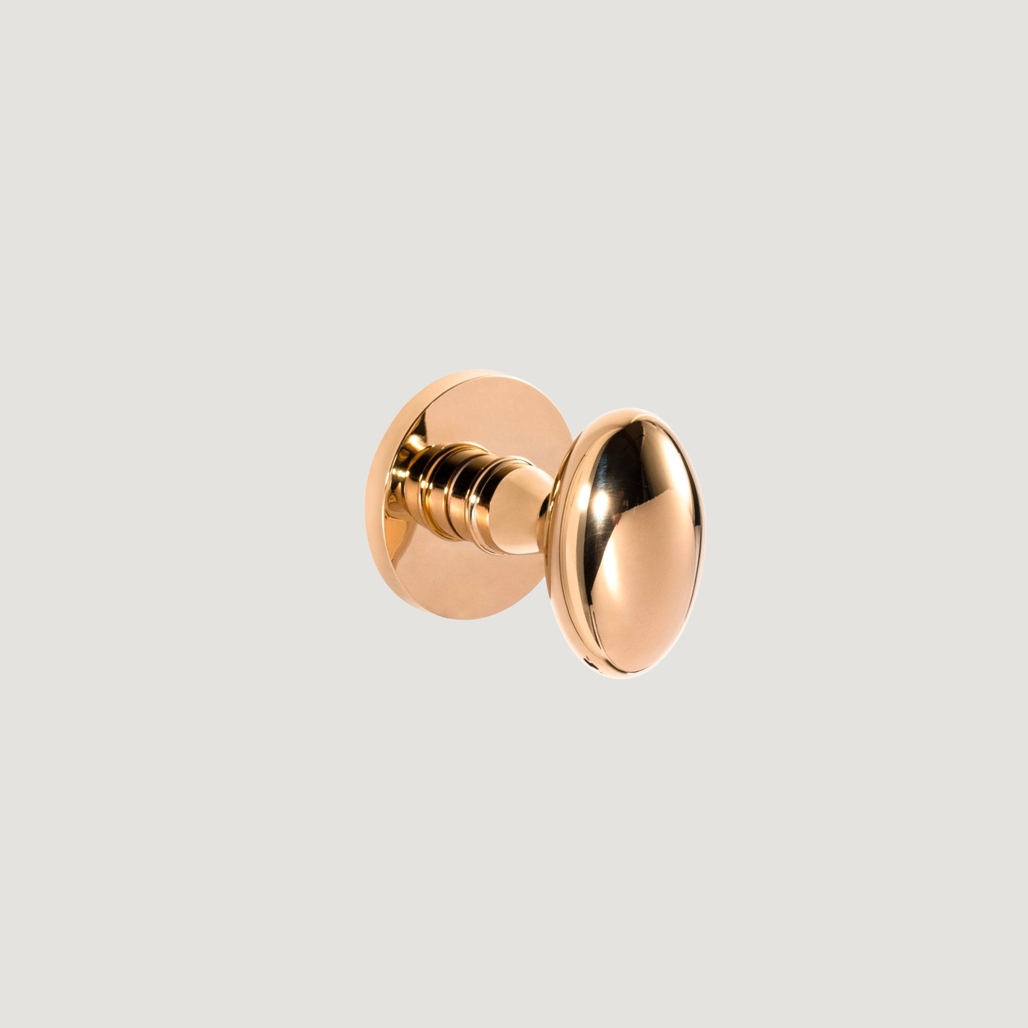 Solid Brass Door Knob – Polished Brass – Pomello Classico - Bergamo Design