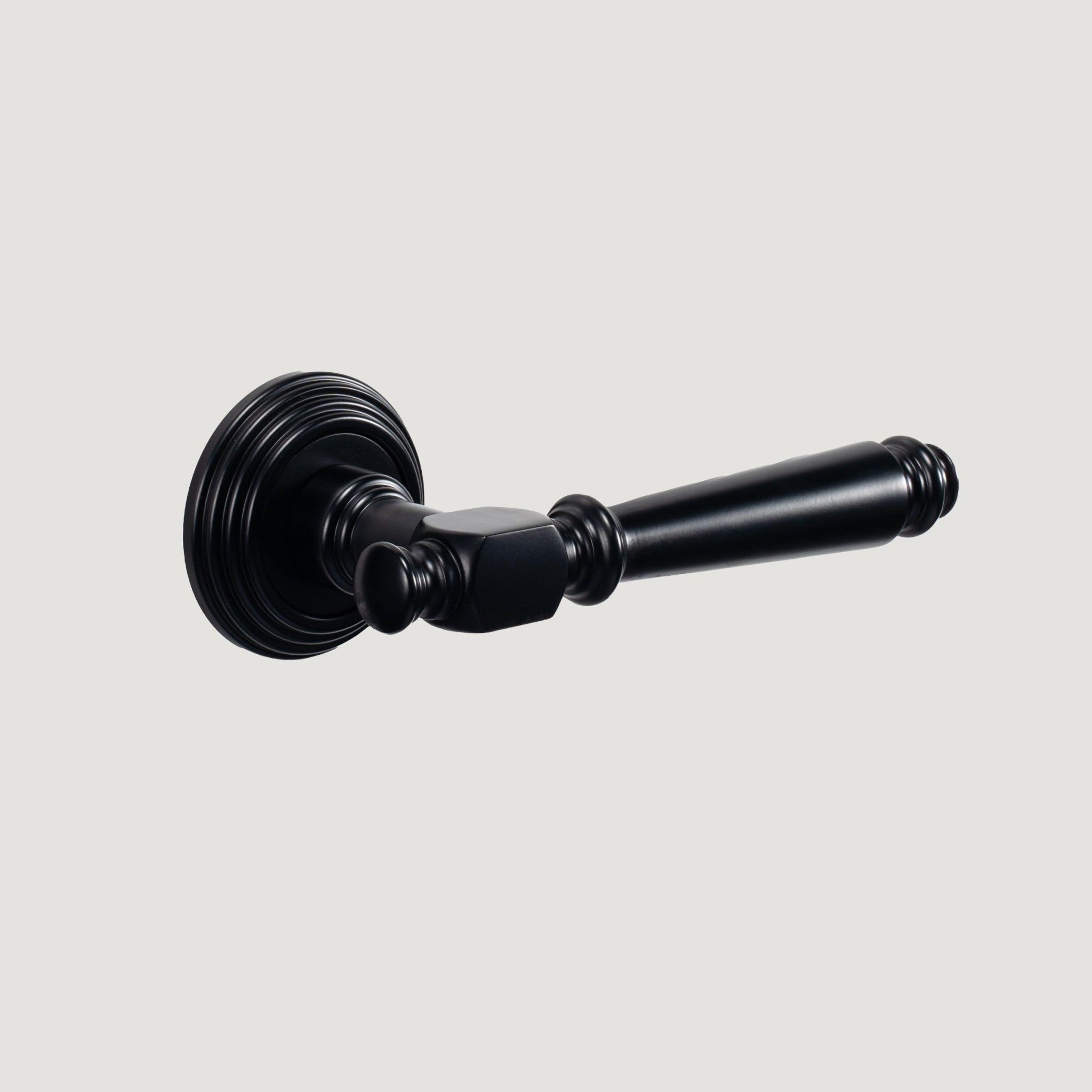 Solid Brass Door Lever – Black – Vincero Collection - Bergamo Design