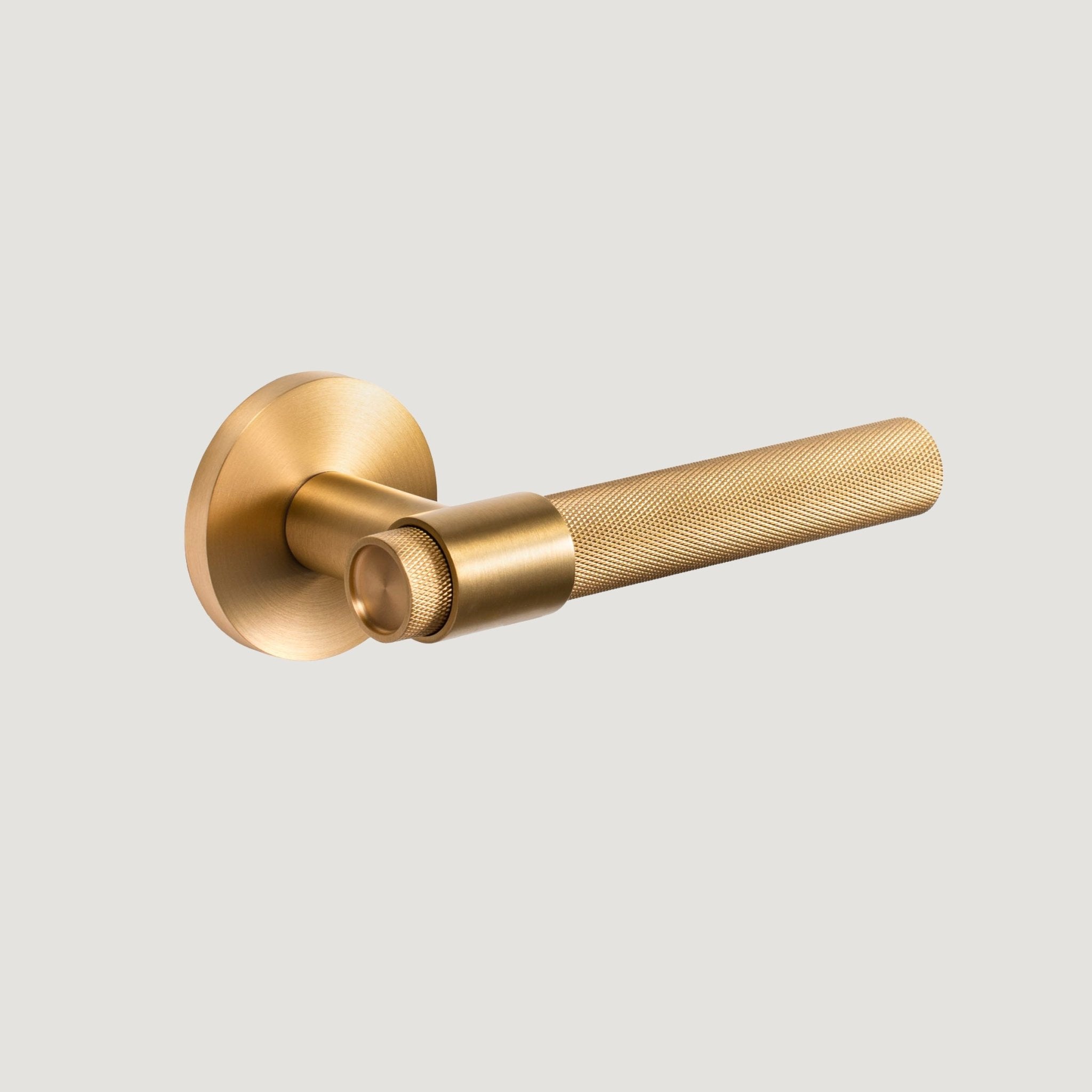 Solid Brass Door Lever – Brass – Trama Nova Collection - Bergamo Design