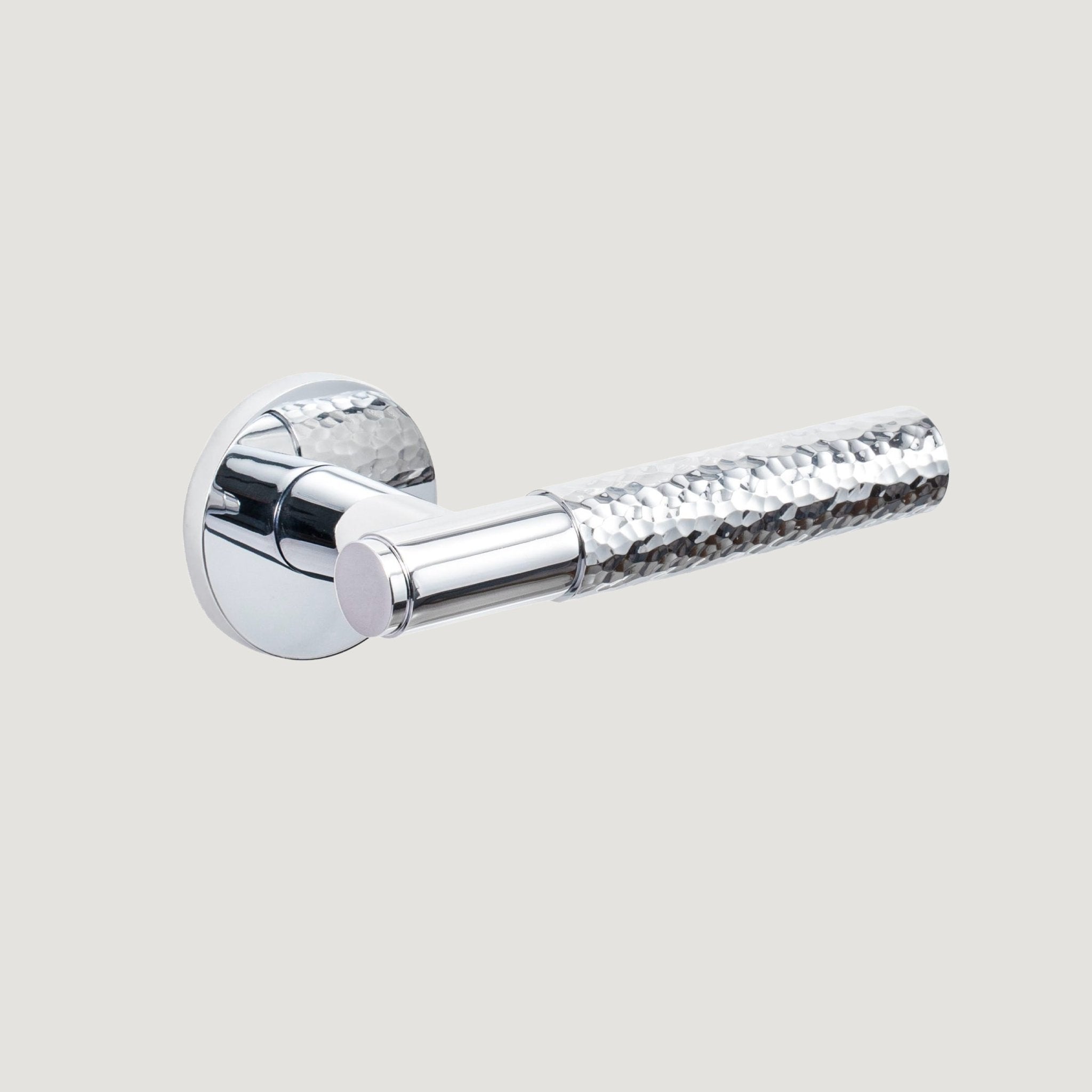 Solid Brass Door Lever – Polished Nickel – Martello Collection - Bergamo Design