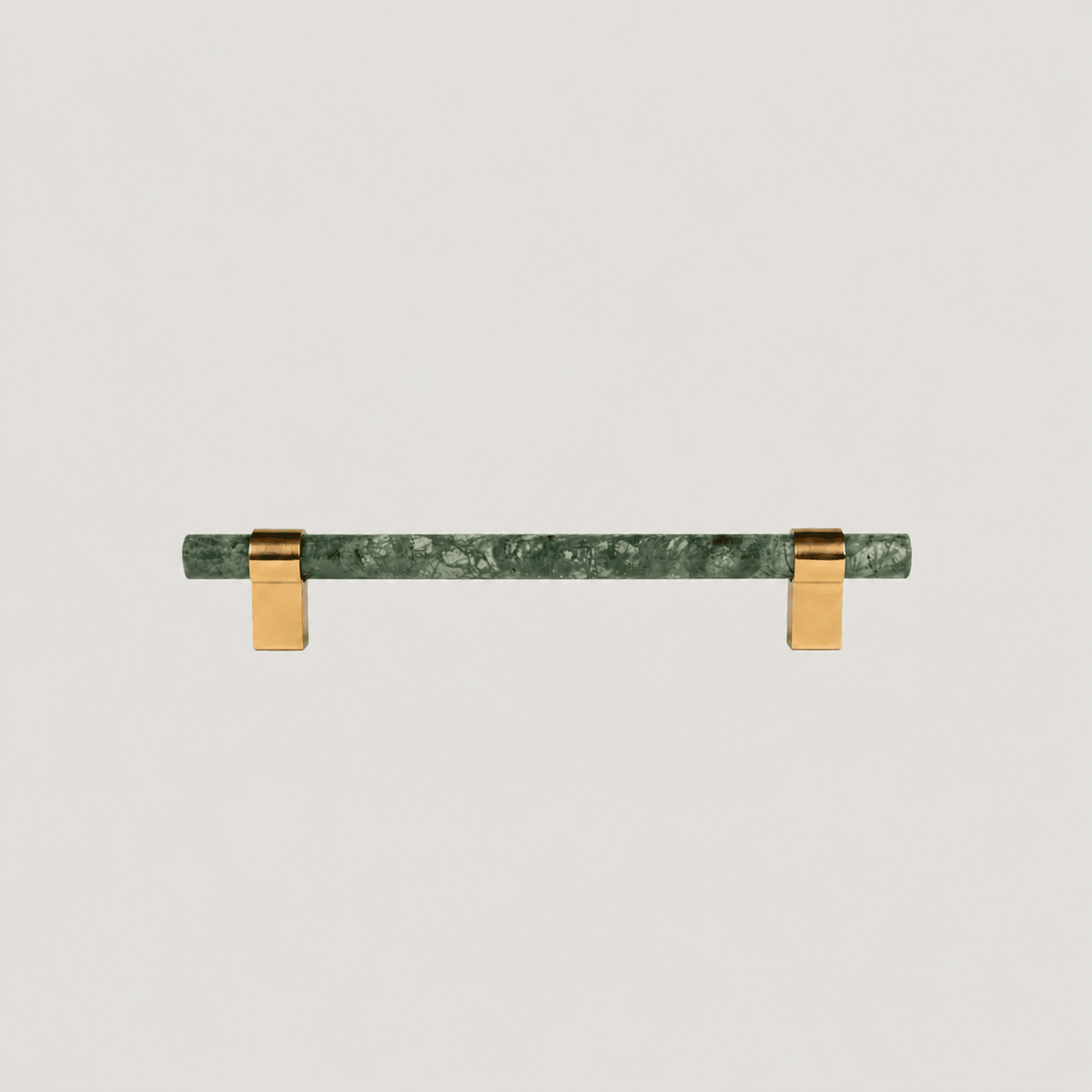 Solid Brass & Marble Cabinet Handle – Polished Brass – Pietra Collection - Bergamo Design