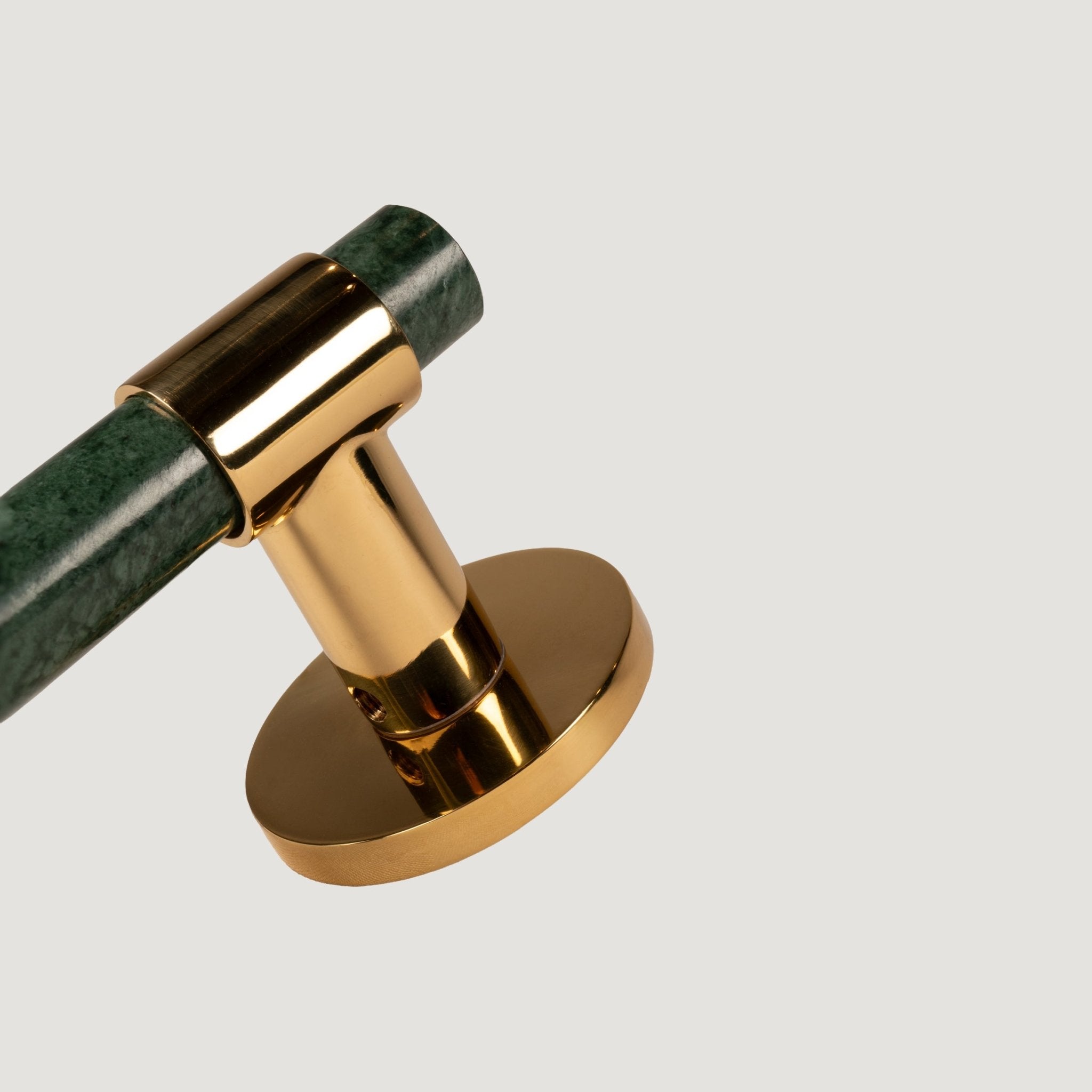 Solid Brass & Stone Door Lever - Imperial Gold - Pietra Collection - Bergamo Design