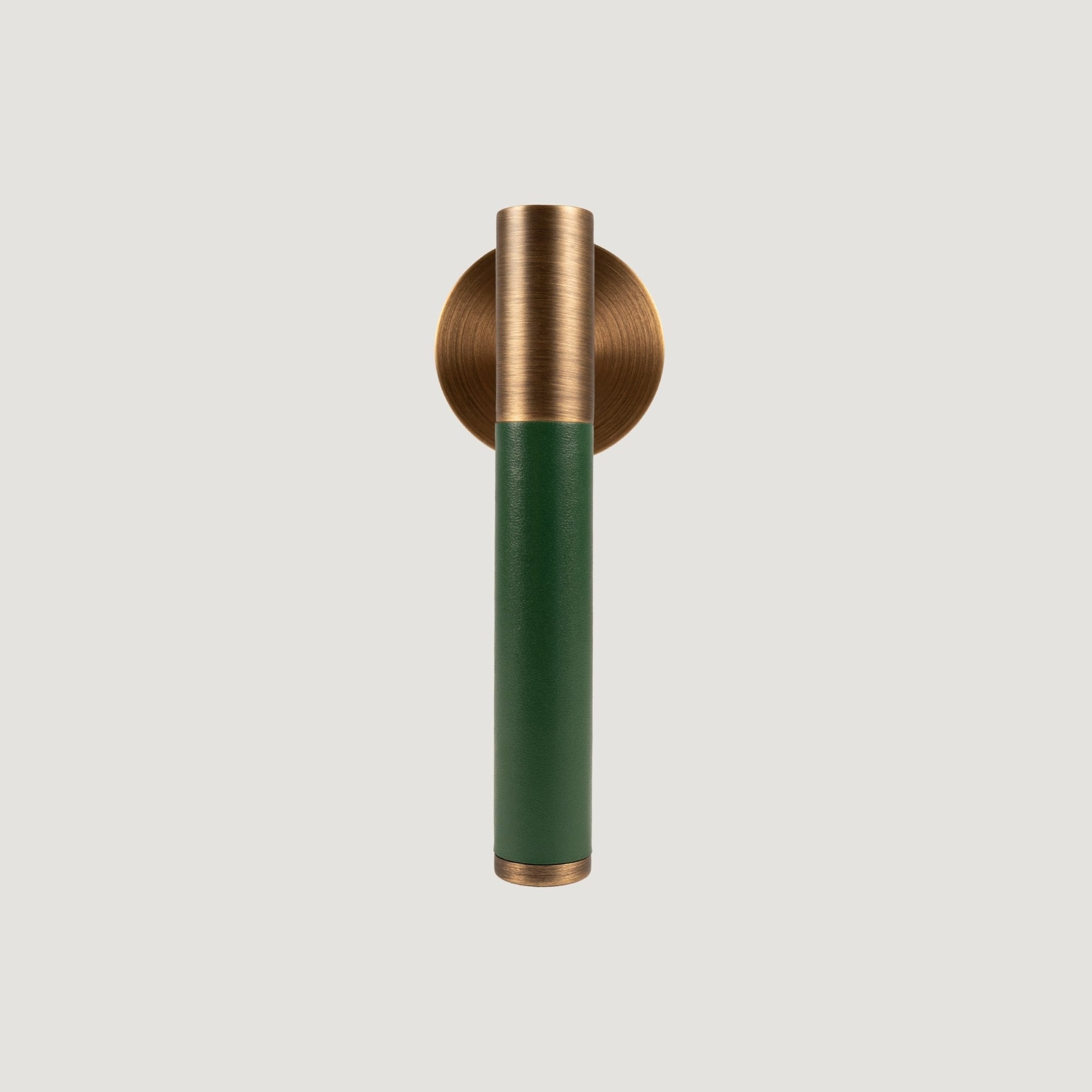 Solid Héritage Brass & Leather Door Lever – Cavallo Collection - Bergamo Design