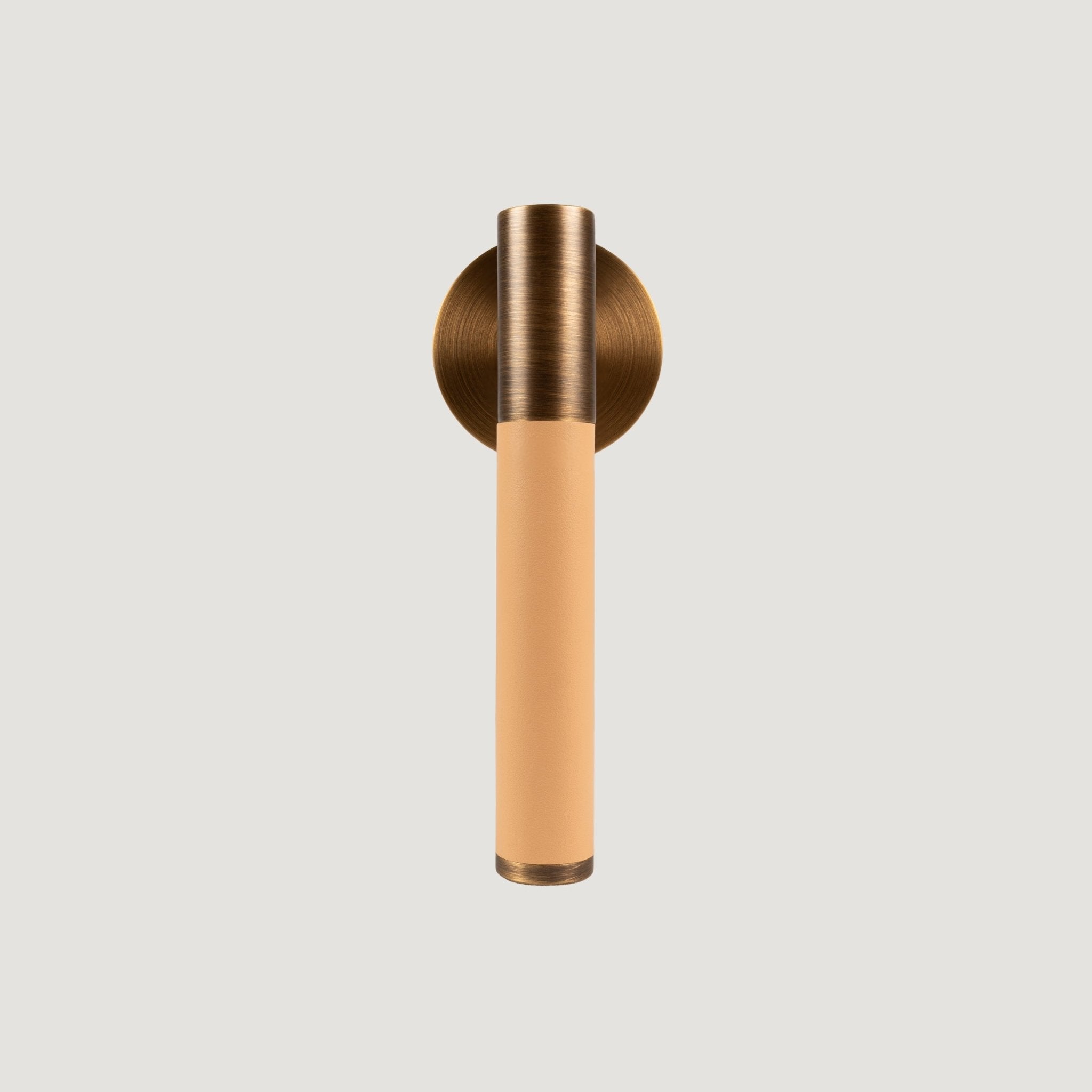 Solid Héritage Brass & Leather Door Lever – Cavallo Collection - Bergamo Design