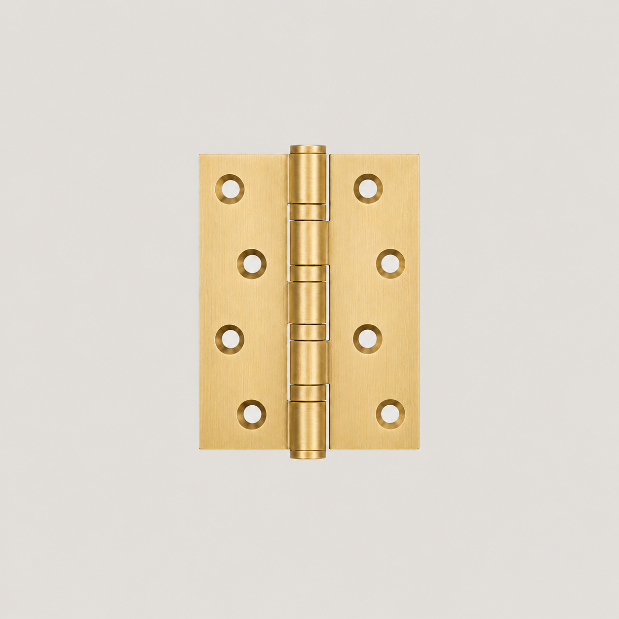Solid Brass Door Hinge – Brushed Brass - Bergamo Design