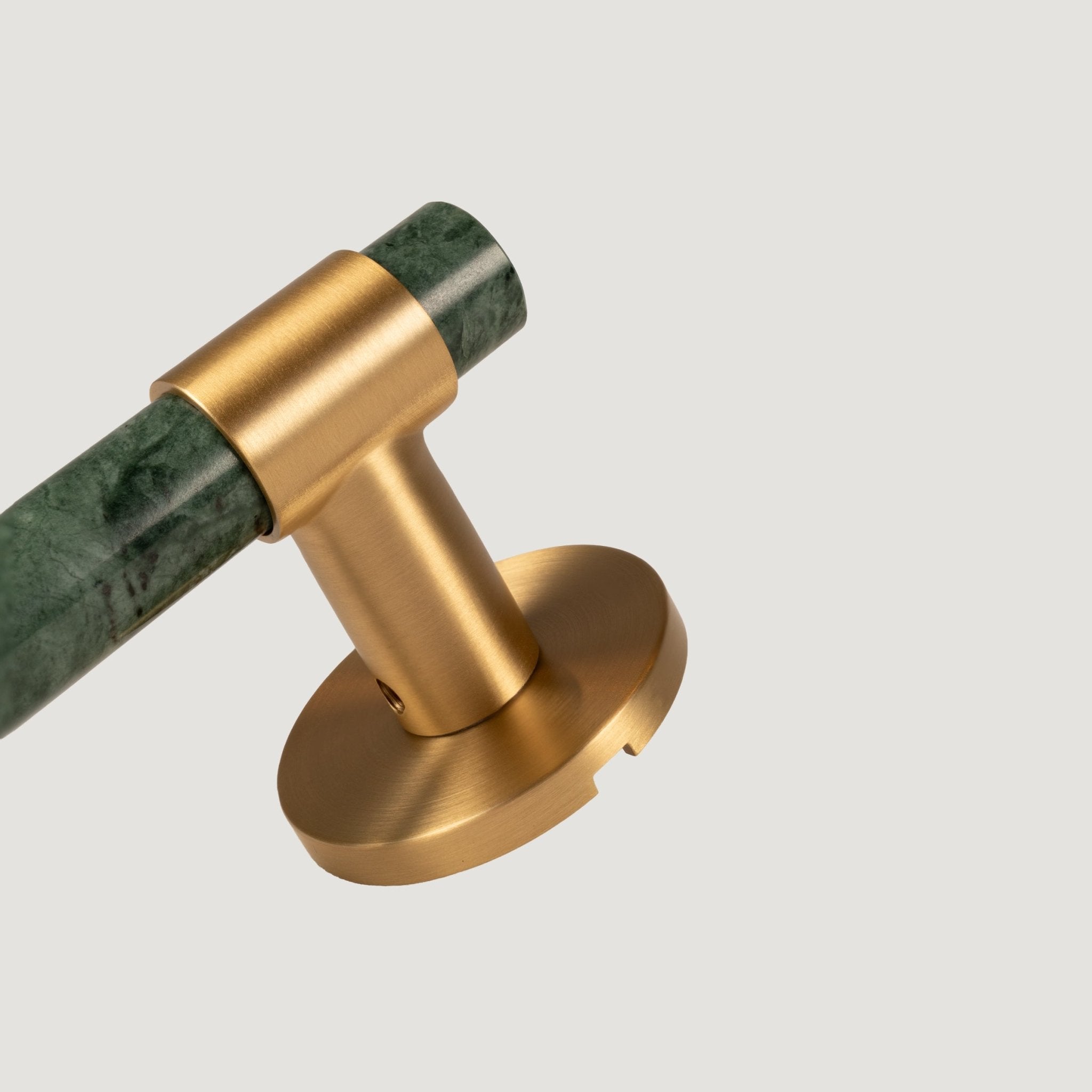 Aurora Solid Brass & Stone Door Lever – Pietra Collection - Bergamo Design