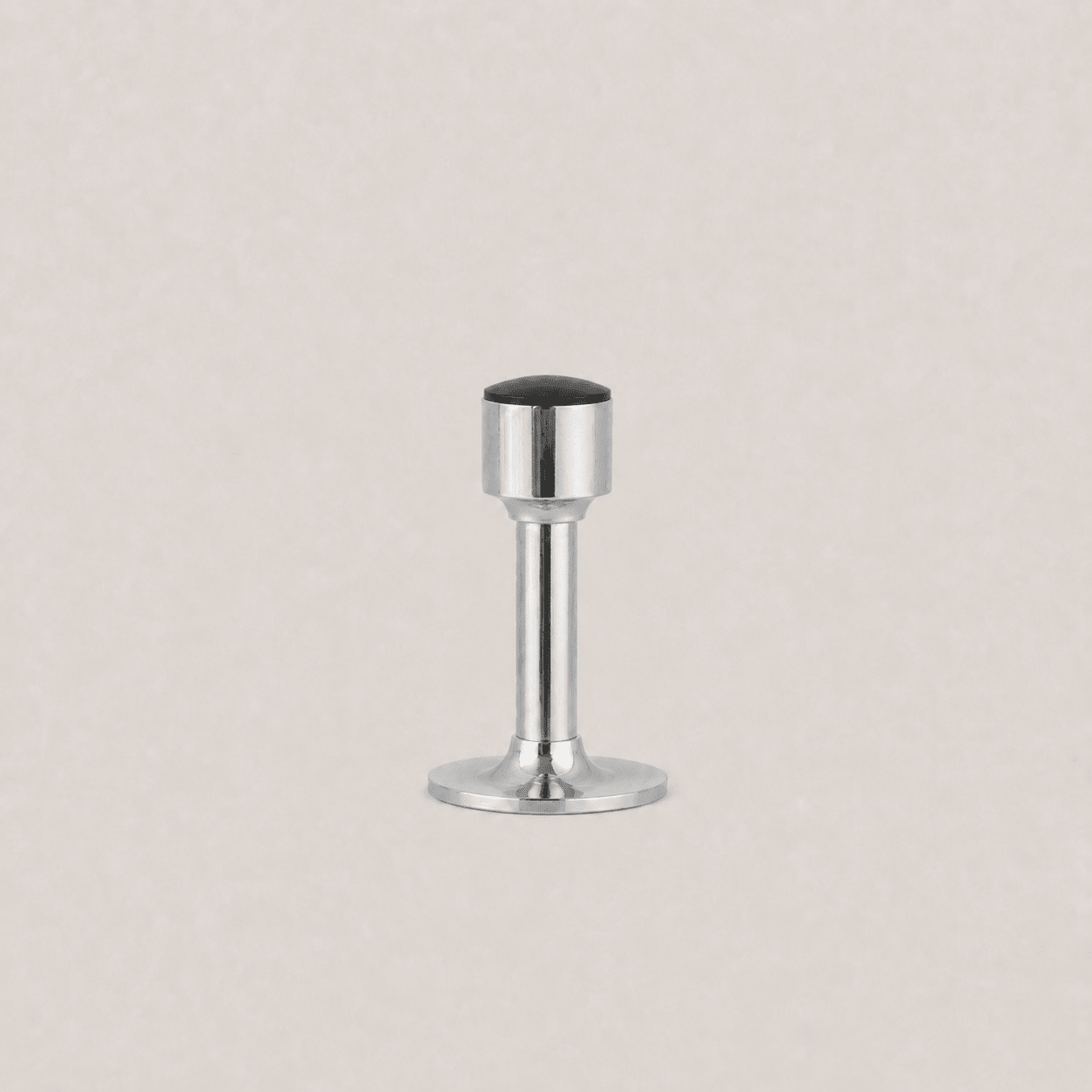 Faro Solid Brass Wall-Mounted Door Stop – Polished Nickel - Bergamo Design