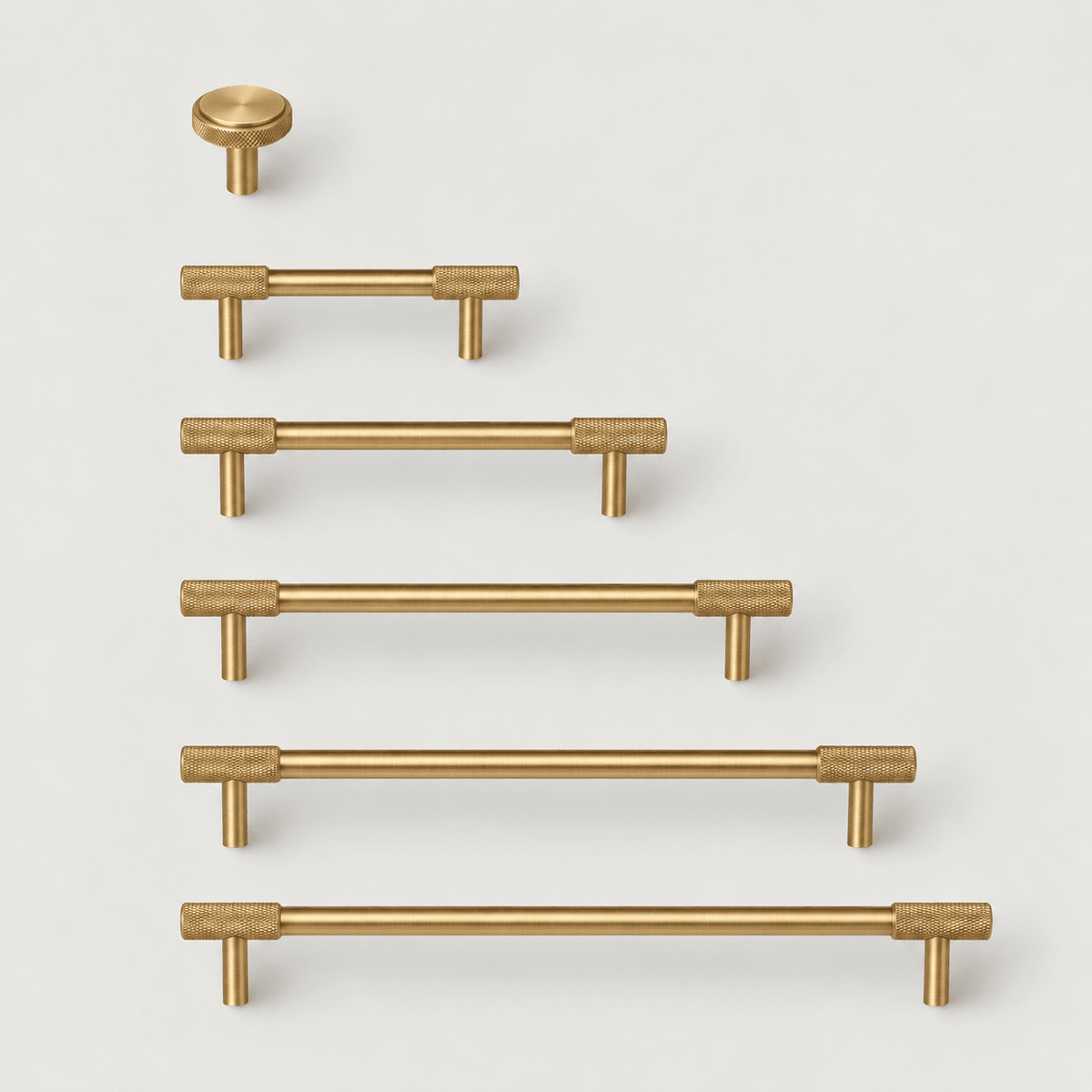 Solid Antique Brass Cabinet Handle – Trama Collection - Bergamo Design