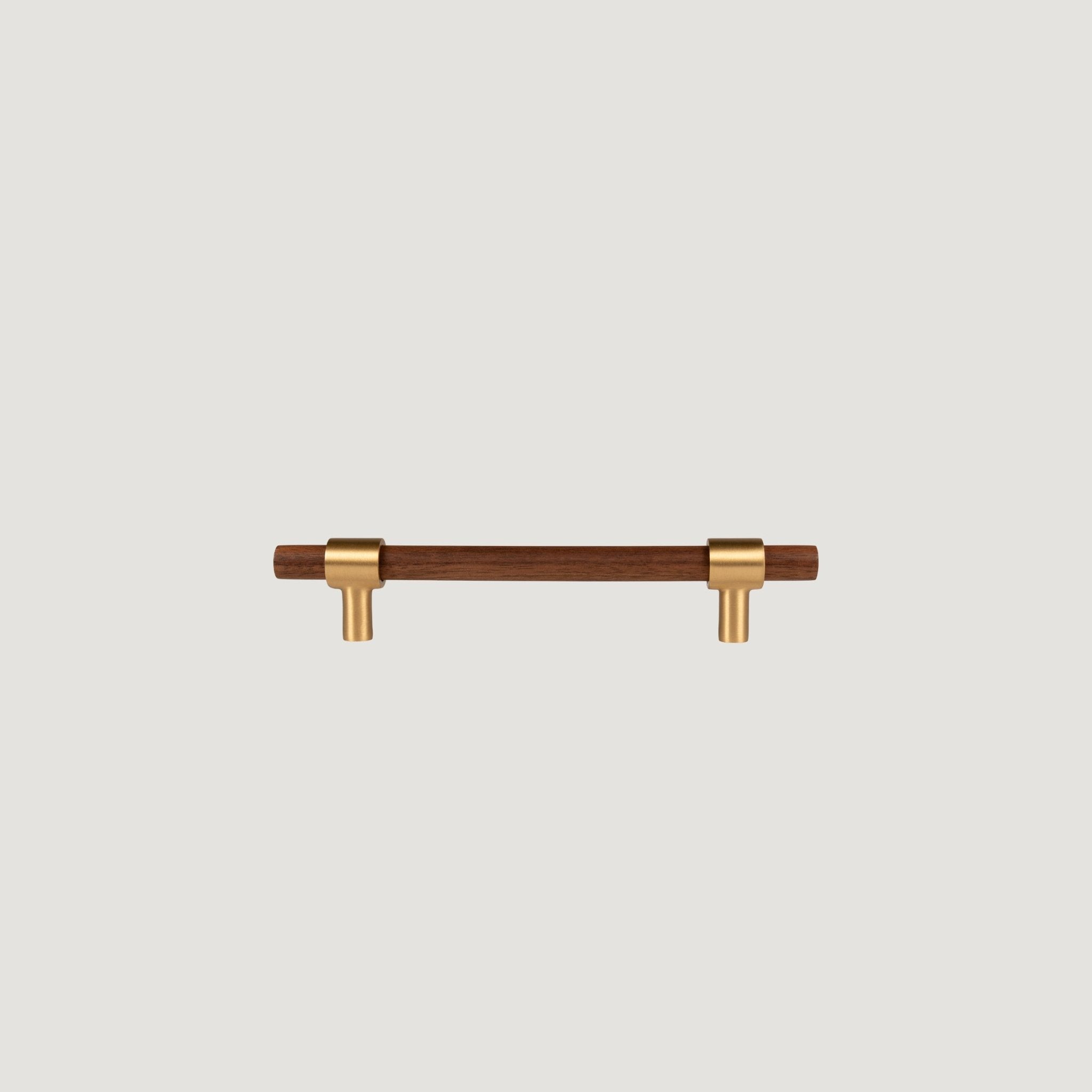 Solid Aurora Brass & Wood Cabinet Handle – Legno Collection - Bergamo Design