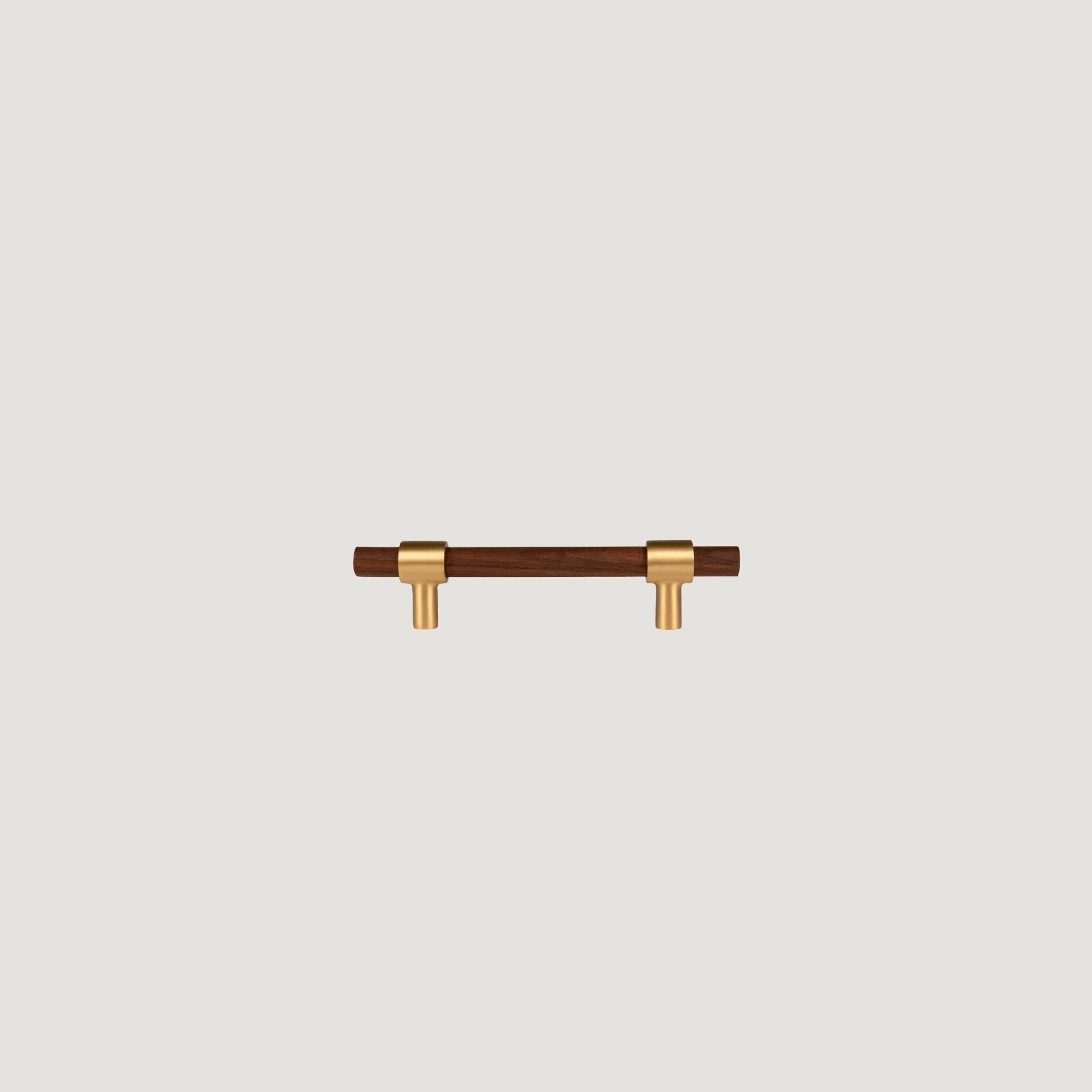 Solid Aurora Brass & Wood Cabinet Handle – Legno Collection - Bergamo Design