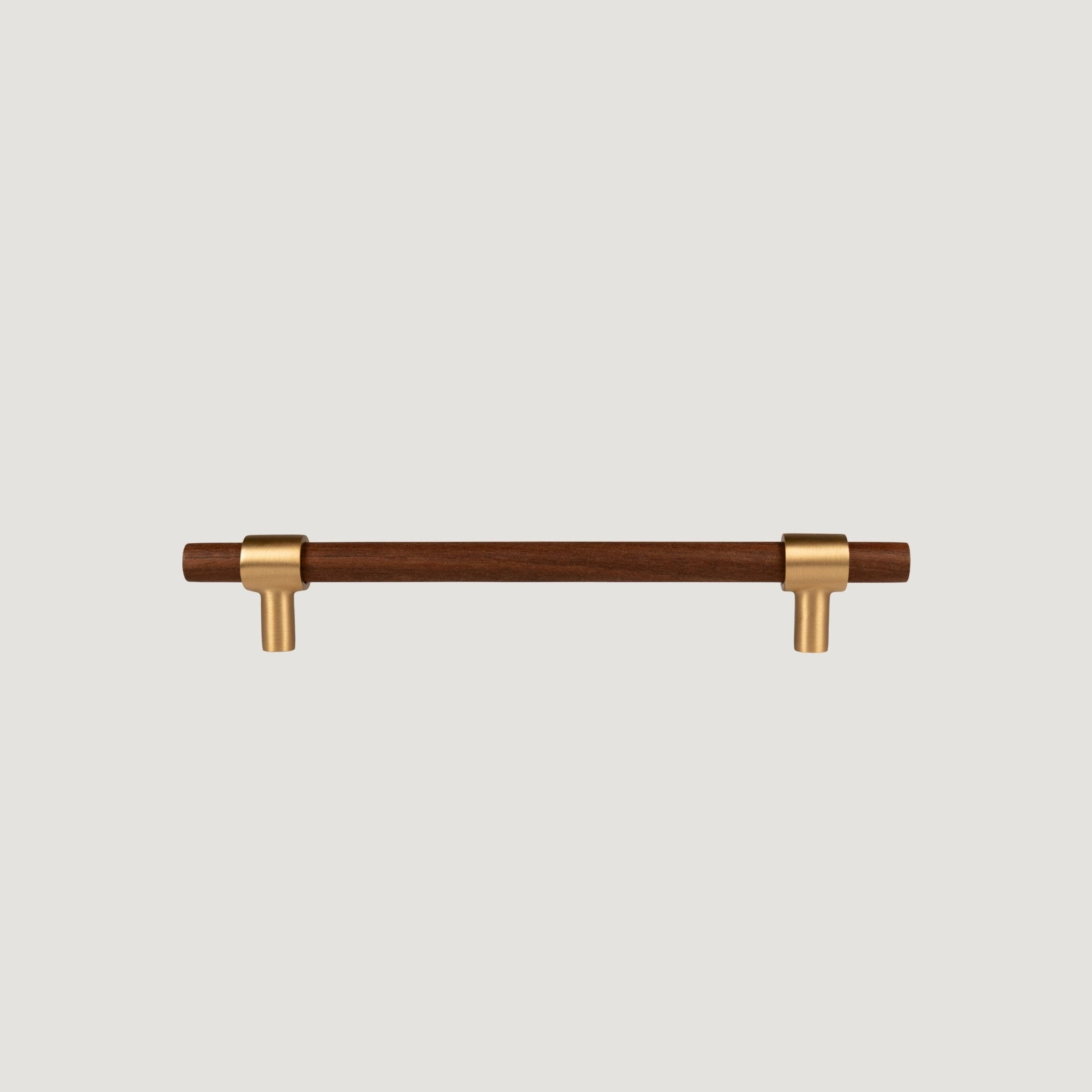 Solid Aurora Brass & Wood Cabinet Handle – Legno Collection - Bergamo Design