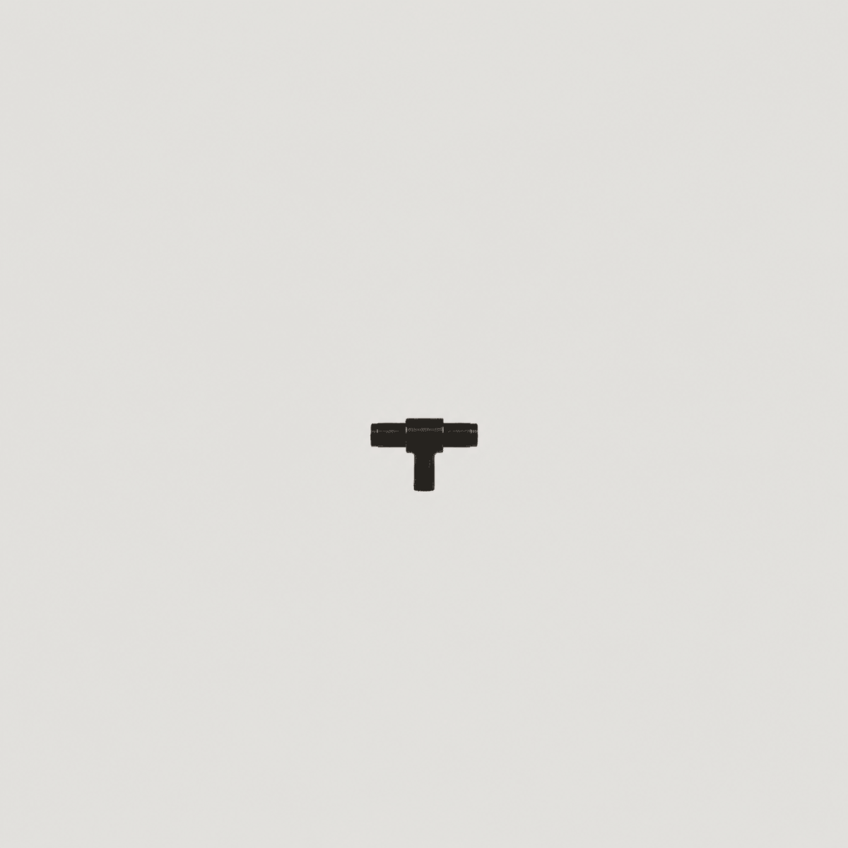 Solid Black Brass Cabinet Handle – Duale Collection - Bergamo Design