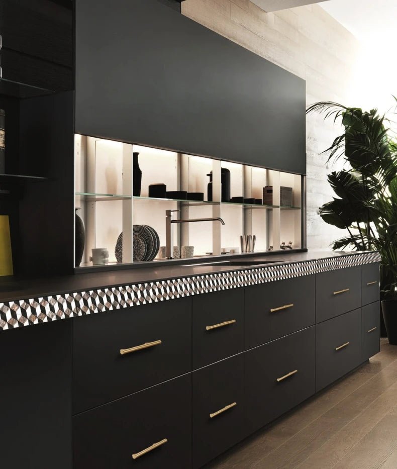 Solid Brass Cabinet Handle – Brushed Brass – Asta Collection - Bergamo Design