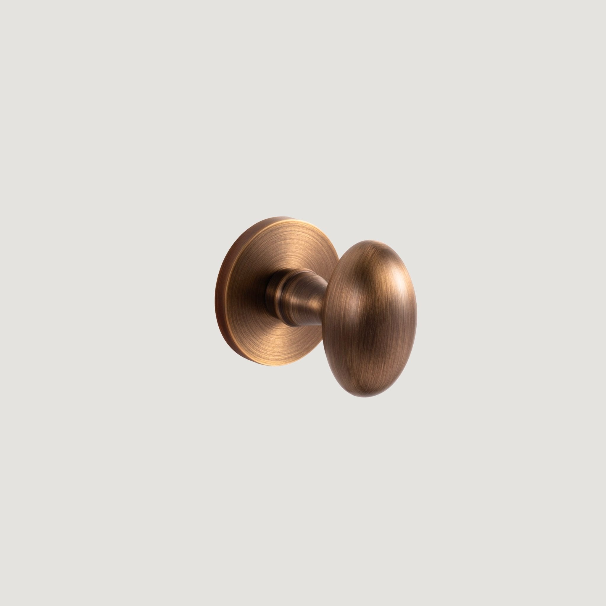 Solid Brass Door Knob – Antique Brass – Pomello Classico - Bergamo Design