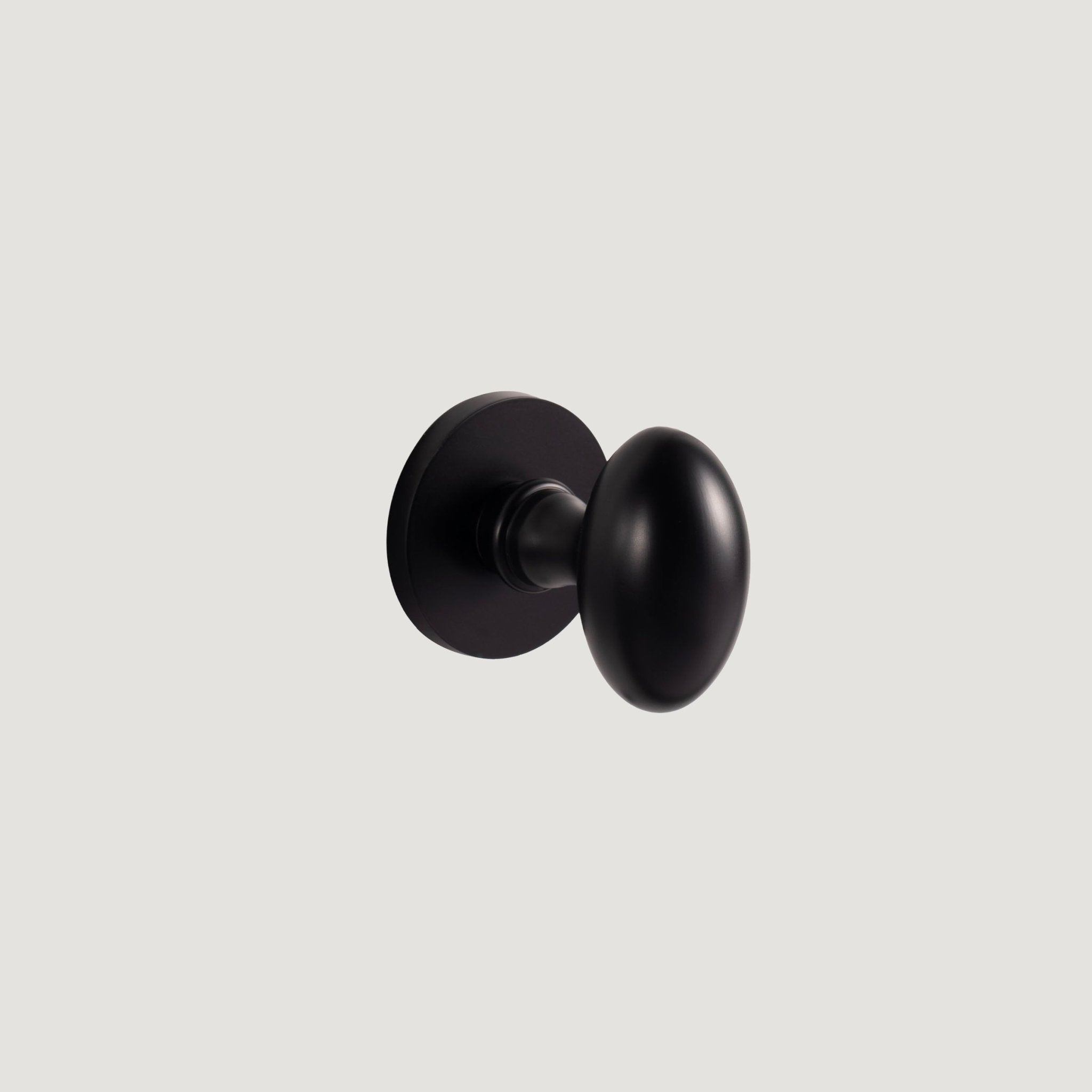 Solid Brass Door Knob – Black – Pomello Classico - Bergamo Design