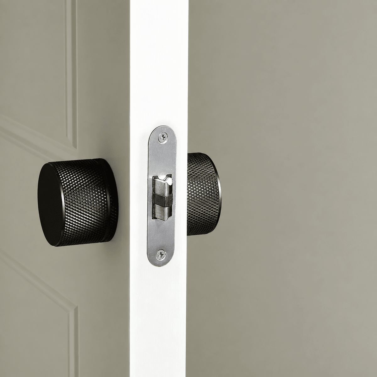 Solid Brass Door Knob – Black – Pomello Collection - Bergamo Design
