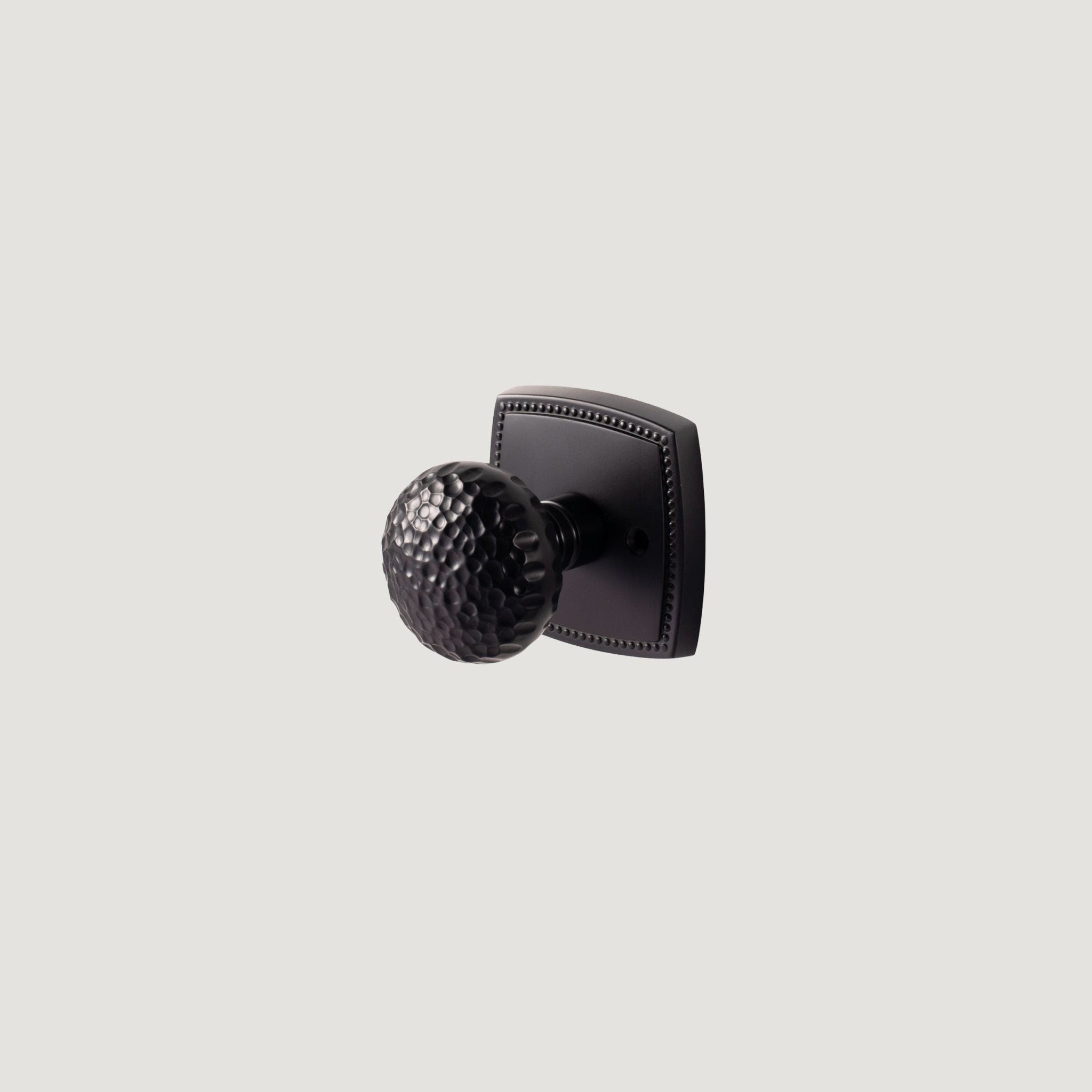 Solid Brass Door Knob – Black – Pomello Imperiale - Bergamo Design