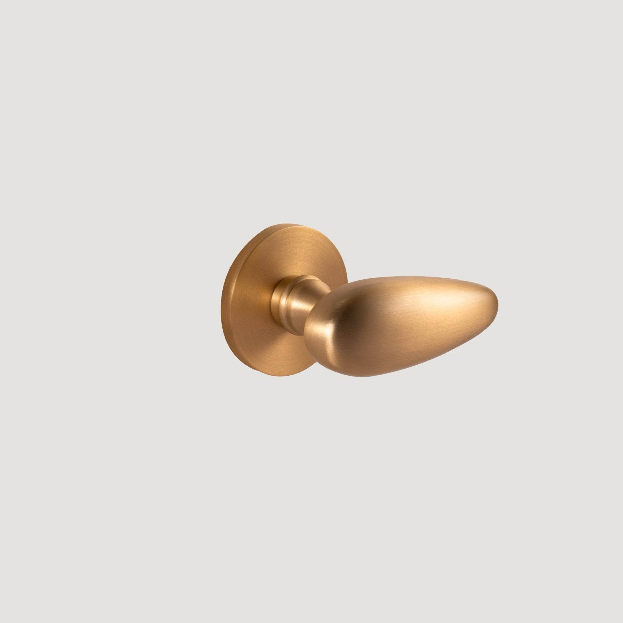 Solid Brass Door Knob – Brass – Pomello Portico - Bergamo Design