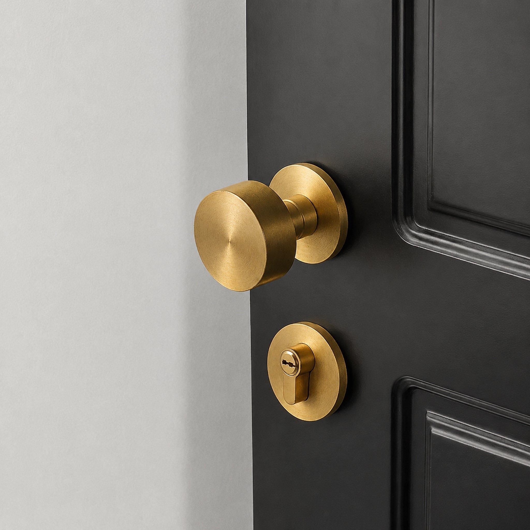 Solid Brass Door Knob – Brass – Pomello Primo - Bergamo Design