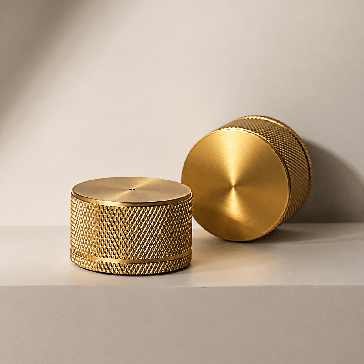 Solid Brass Door Knob – Brushed Brass – Pomello Collection - Bergamo Design