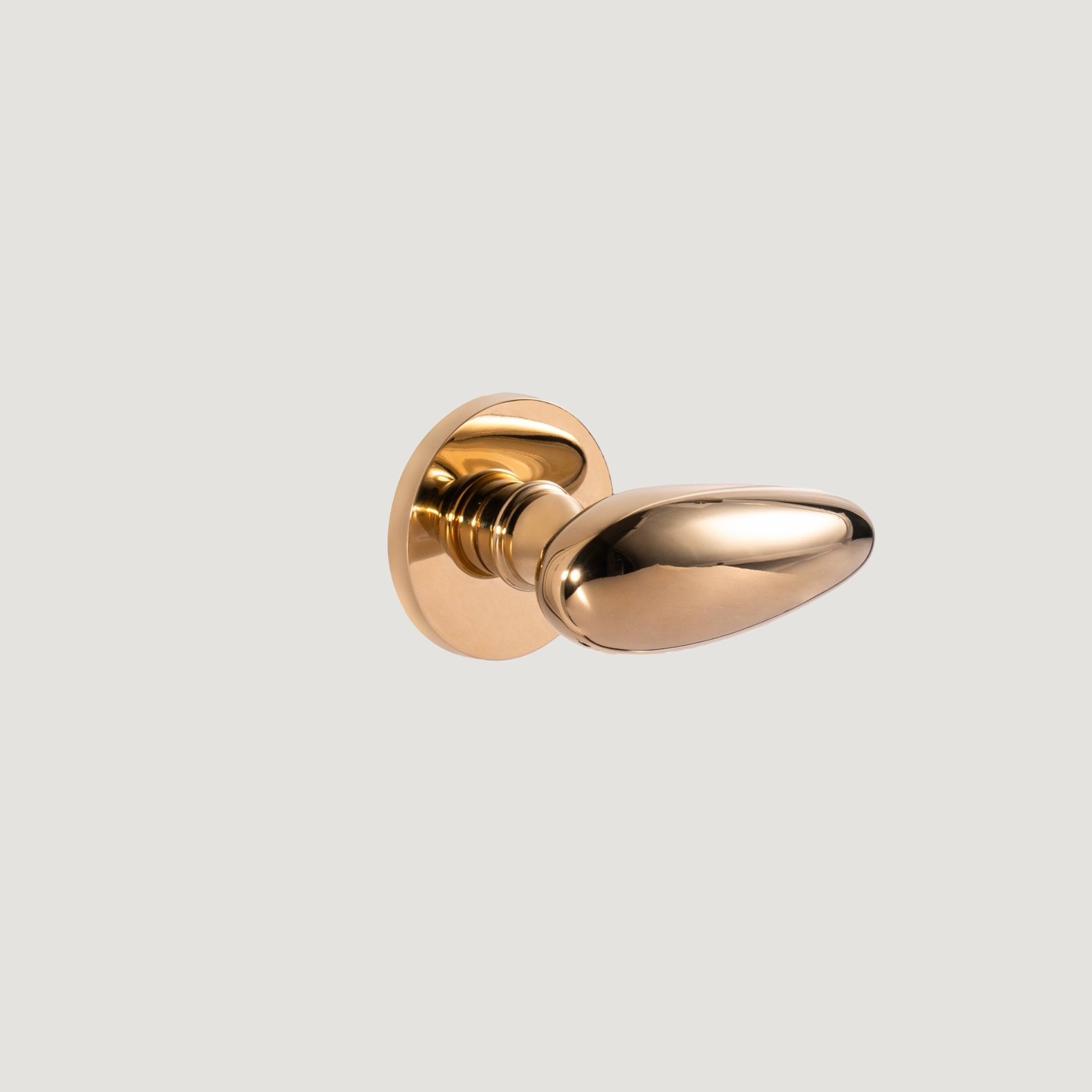 Solid Brass Door Knob – Polished Brass – Pomello Portico - Bergamo Design