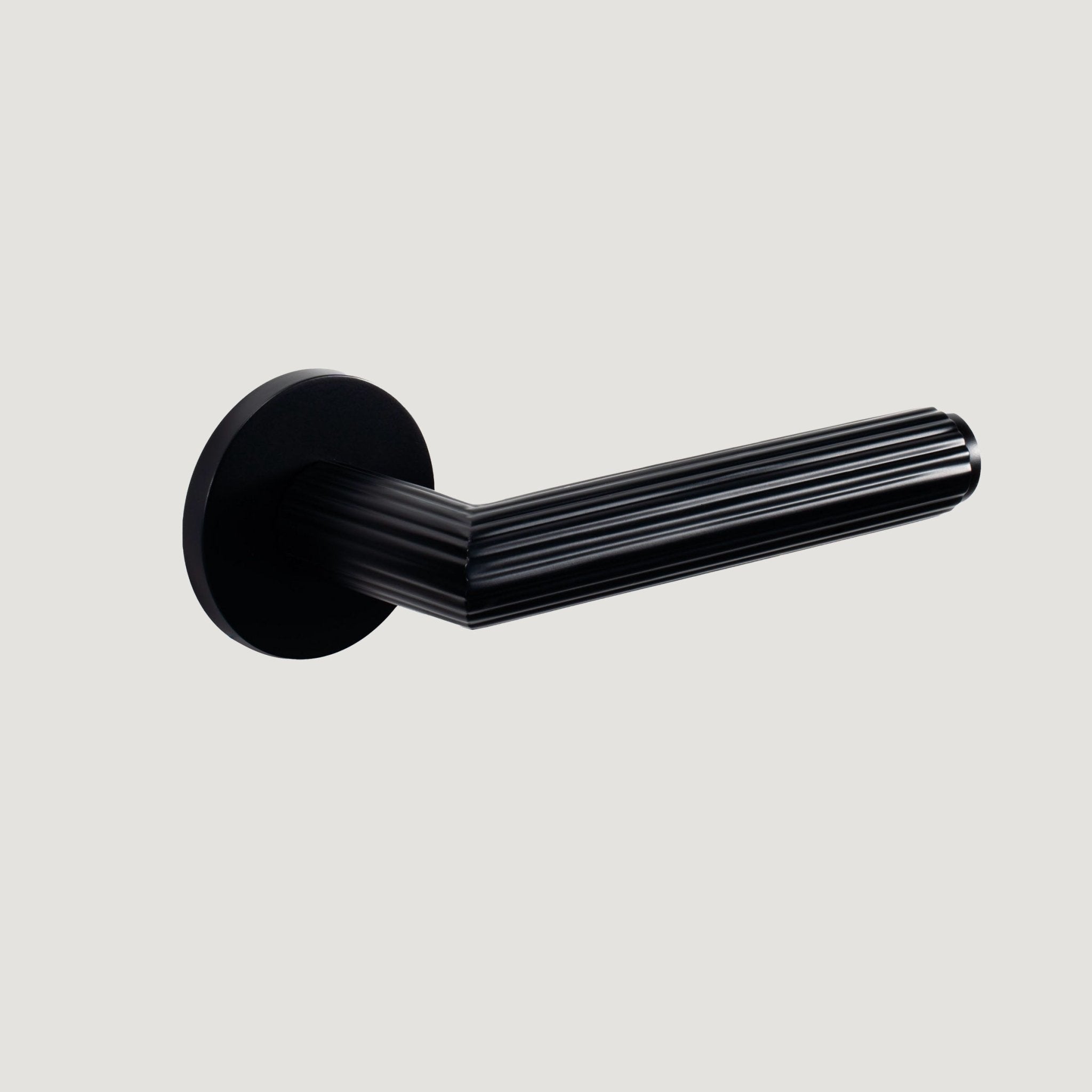 Solid Brass Door Lever – Black – Ornato Collection - Bergamo Design