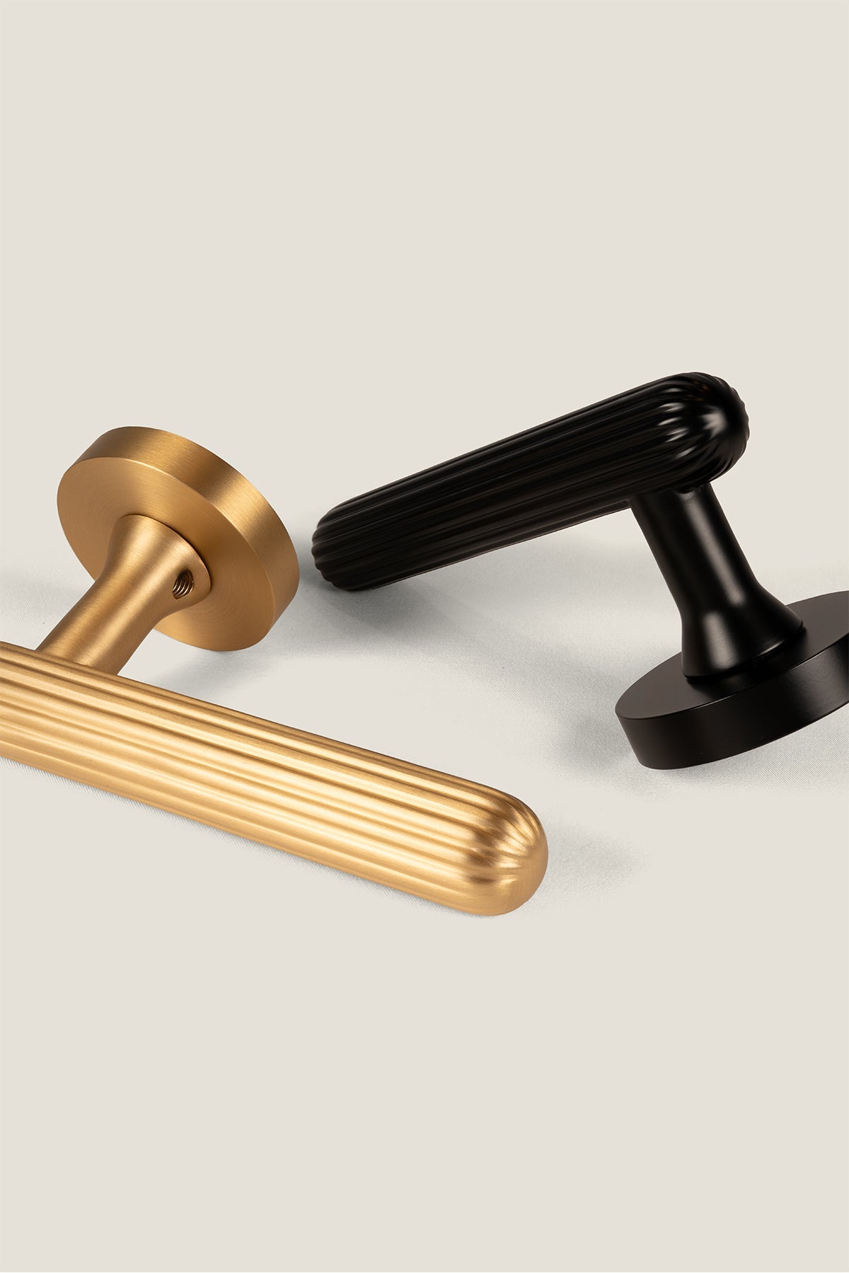 Solid Brass Door Lever – Onda Collection - Bergamo Design