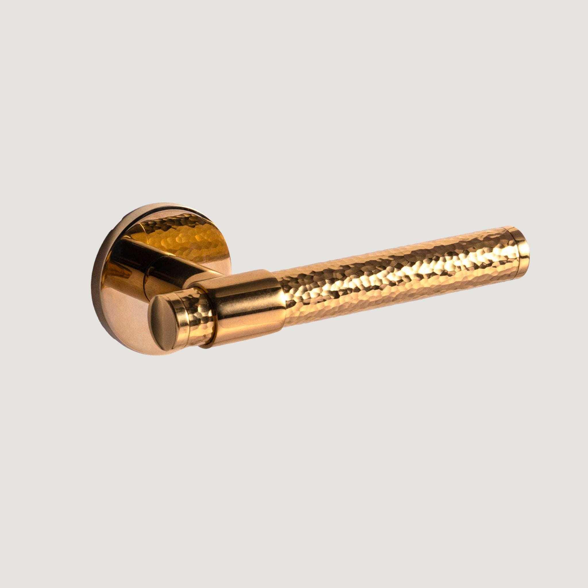 Solid Brass Door Lever – Polished Brass – Martello Forma Collection - Bergamo Design