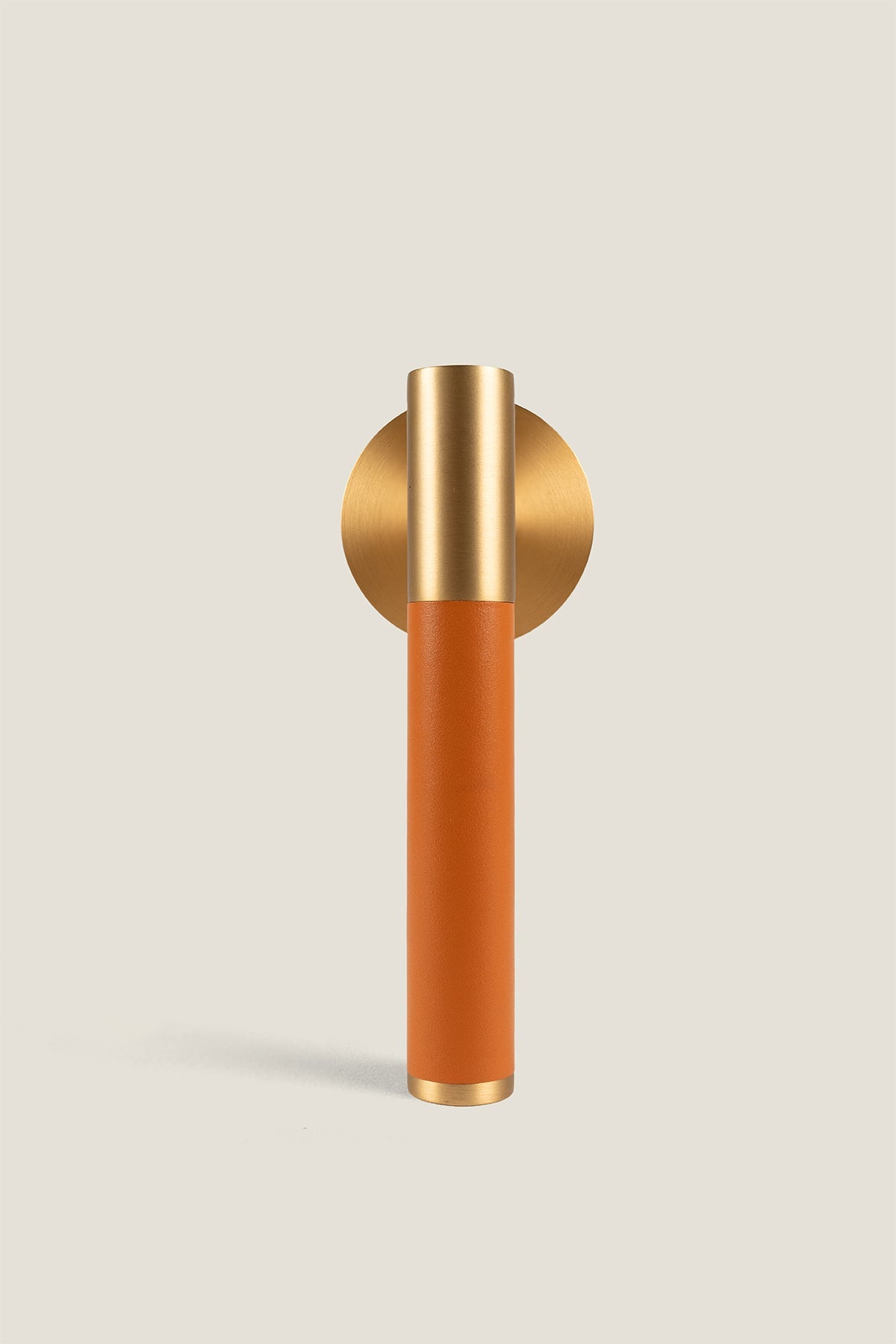 Solid Brass & Leather Door Lever – Cavallo Collection - Bergamo Design