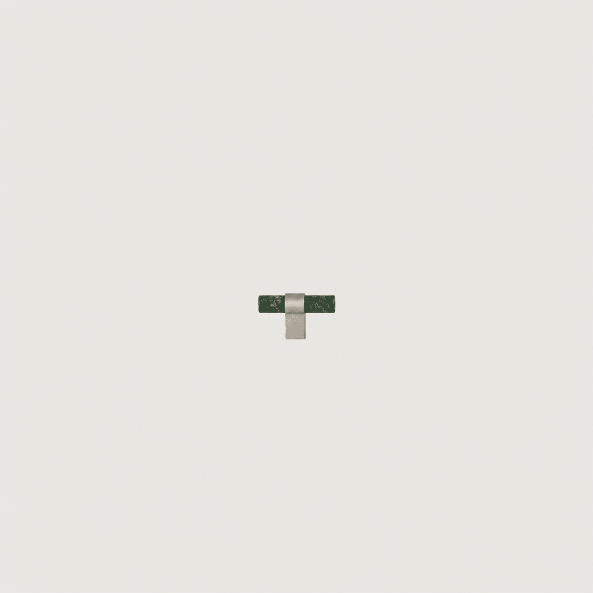 Solid Brass & Marble Cabinet Handle – Nickel – Pietra Collection - Bergamo Design